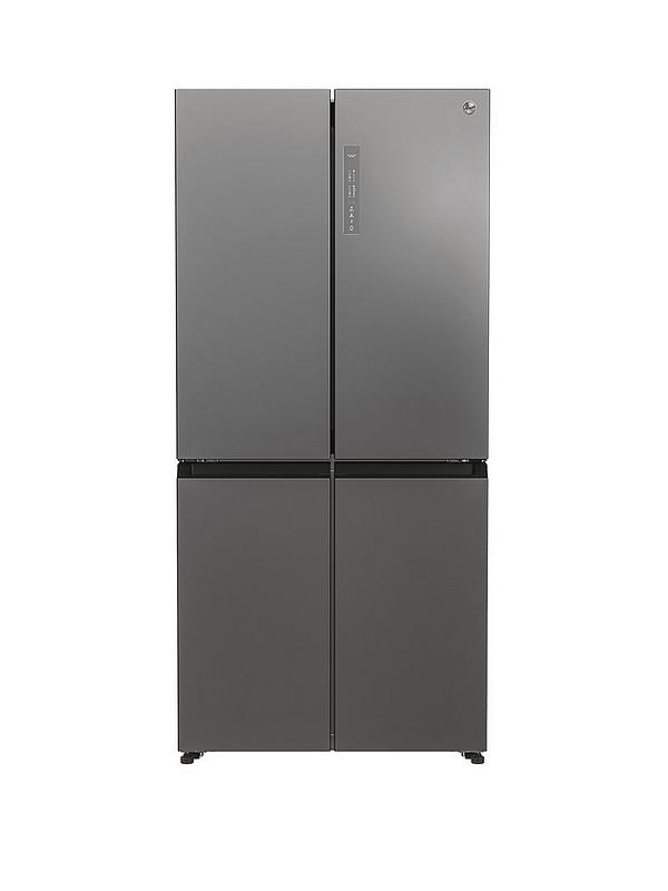 Hoover HHCR3818ENPL Total No Frost American Fridge Freezer, E Rated - Inox